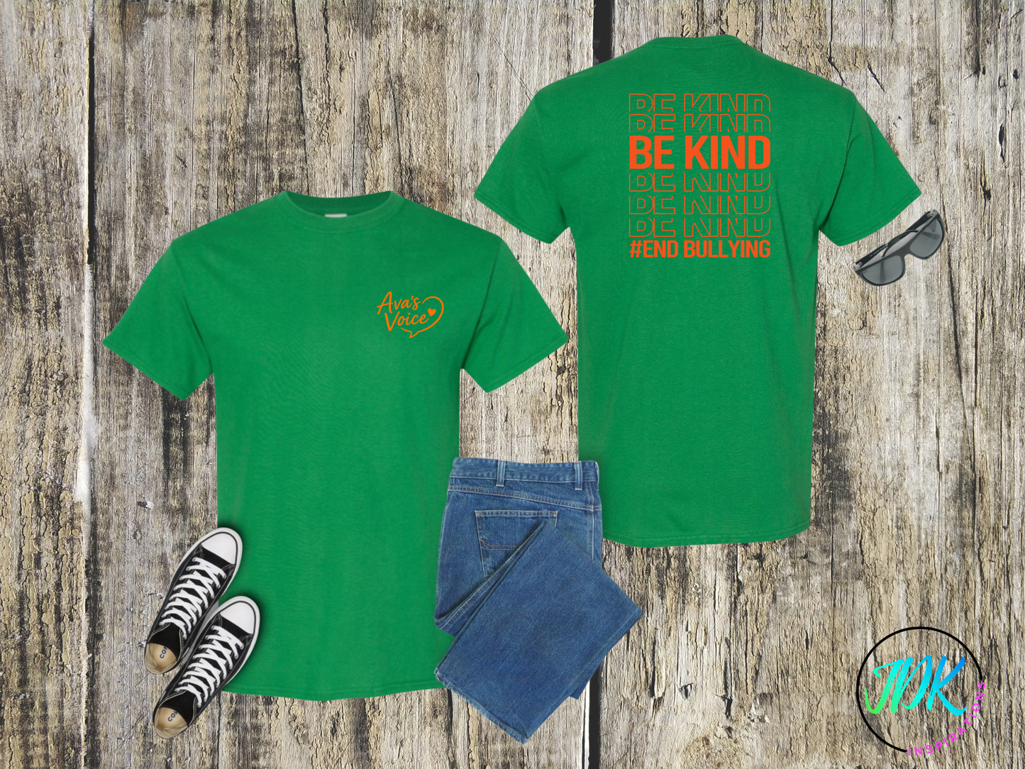 Be Kind Repeat Tee 🖤🧡
