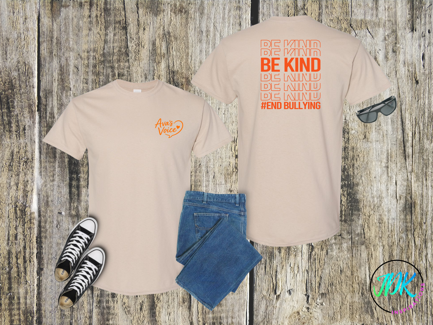 Be Kind Repeat Tee 🖤🧡