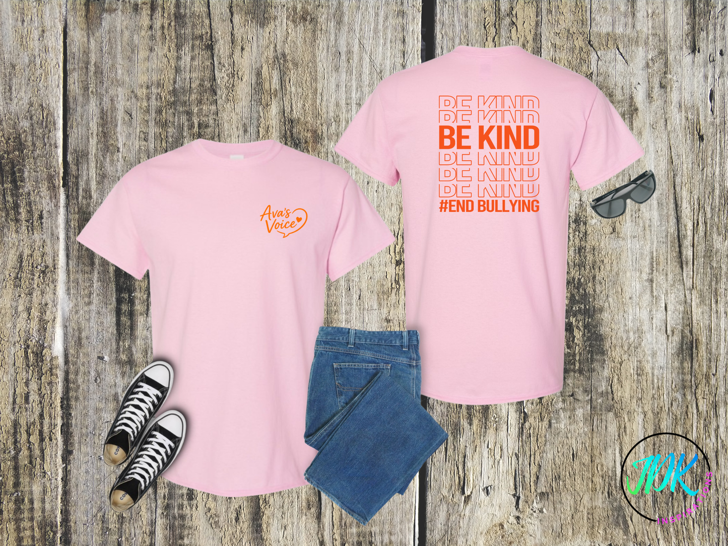 Be Kind Repeat Tee 🖤🧡