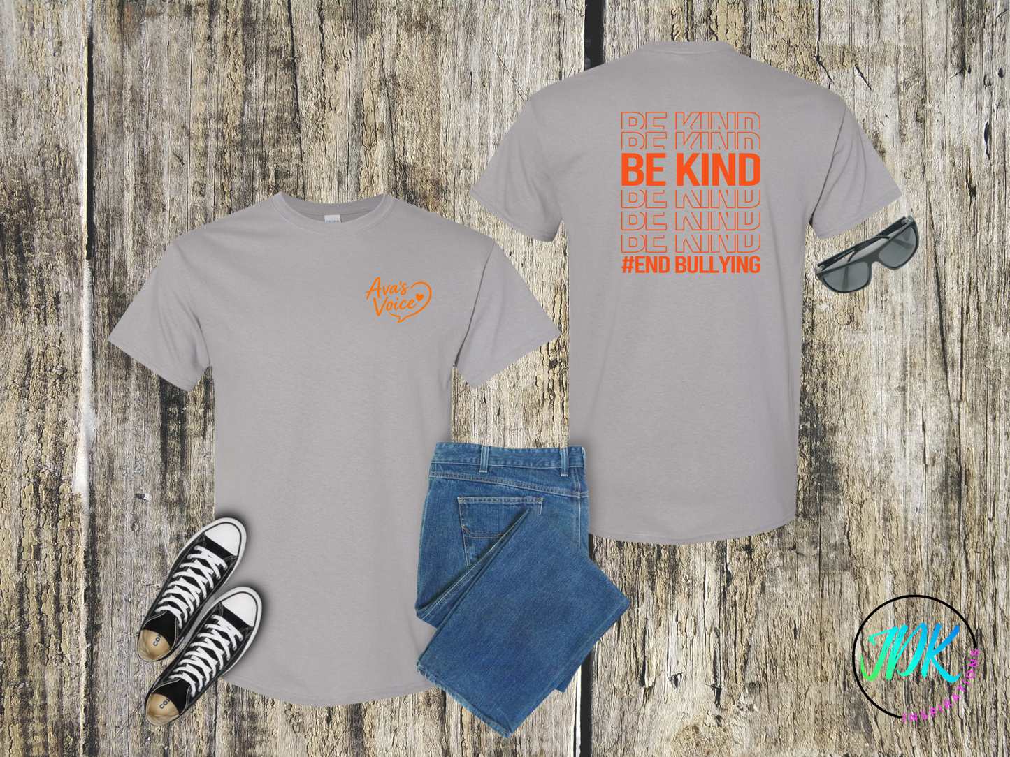 Be Kind Repeat Tee 🖤🧡
