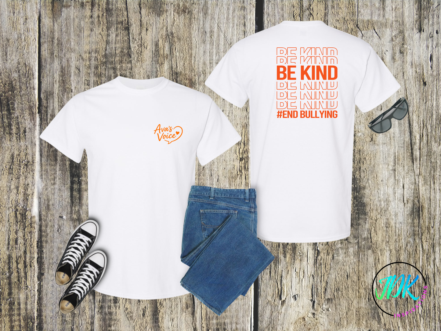 Be Kind Repeat Tee 🖤🧡