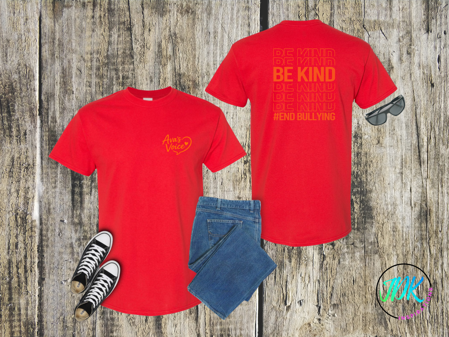Be Kind Repeat Tee 🖤🧡