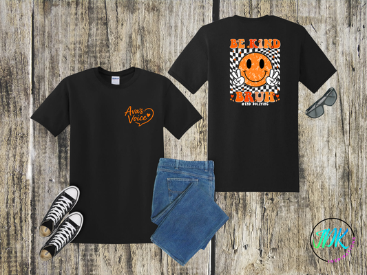 Be Kind Bruh Smiley Tee 🖤🧡