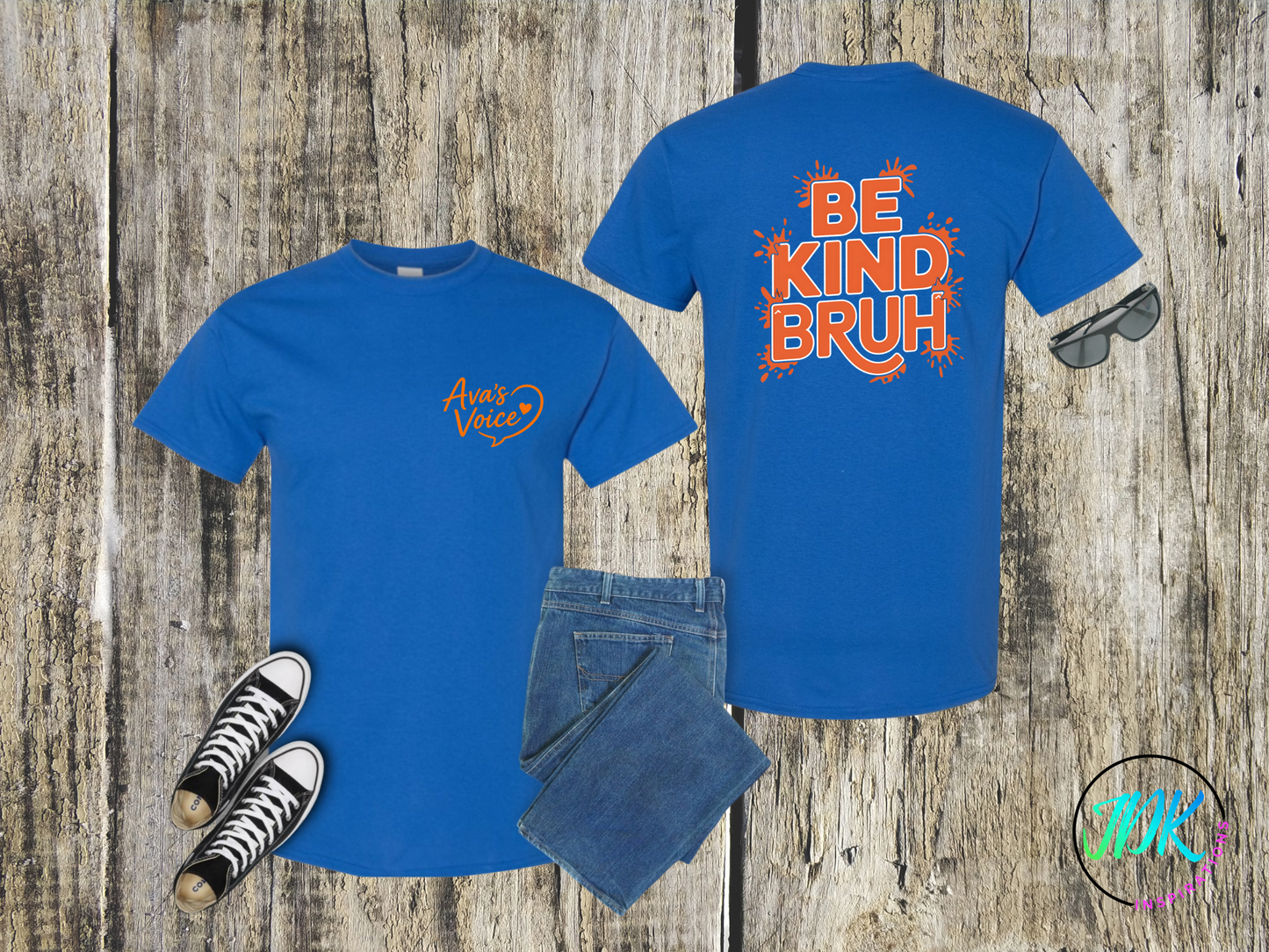 Be Kind Bruh Statement Tee 🖤🧡
