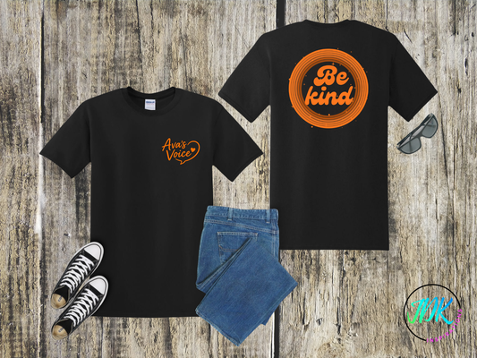Be Kind Circle Tee 🖤🧡