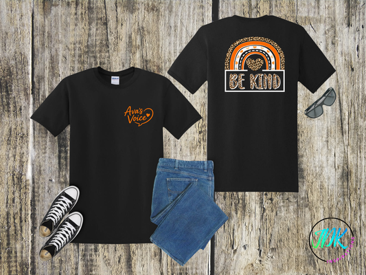 Be Kind Leopard Rainbow Tee 🖤🧡