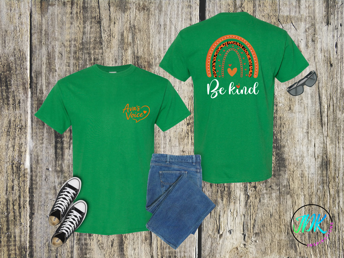 Be Kind Rainbow Tee 🖤🧡