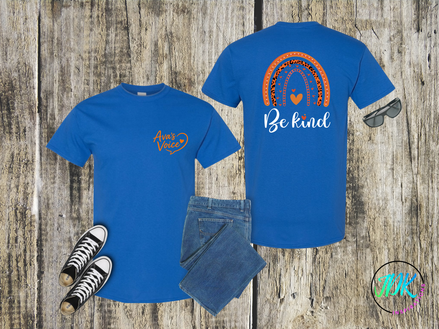 Be Kind Rainbow Tee 🖤🧡