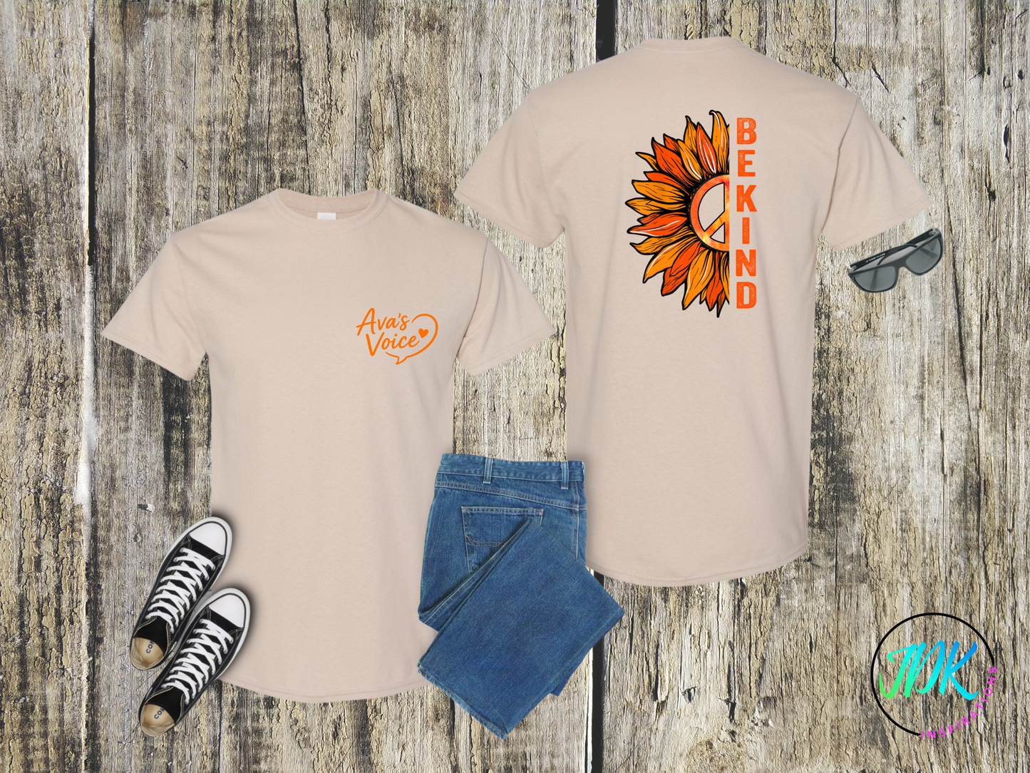 Be Kind Sunflower Tee 🌻🧡