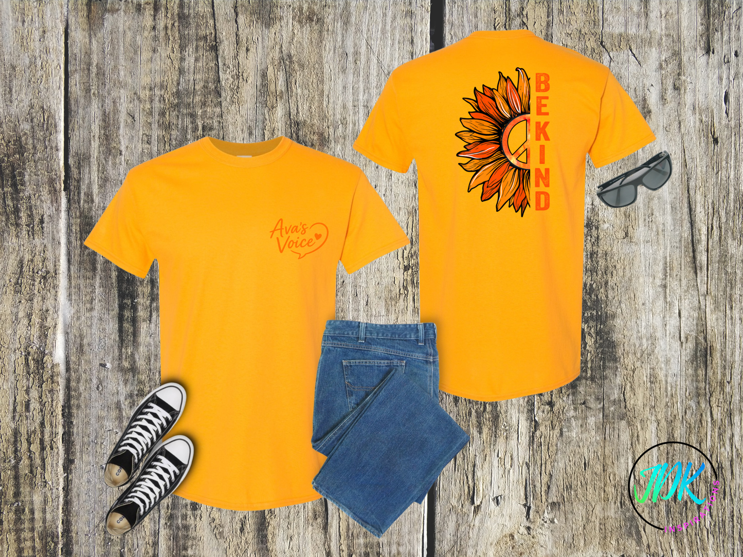 Be Kind Sunflower Tee 🌻🧡
