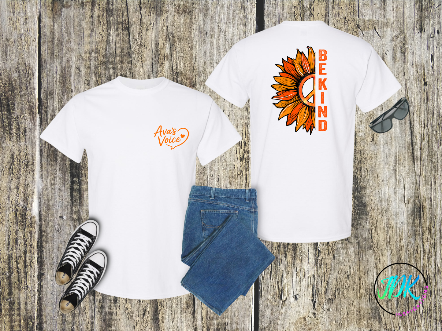 Be Kind Sunflower Tee 🌻🧡