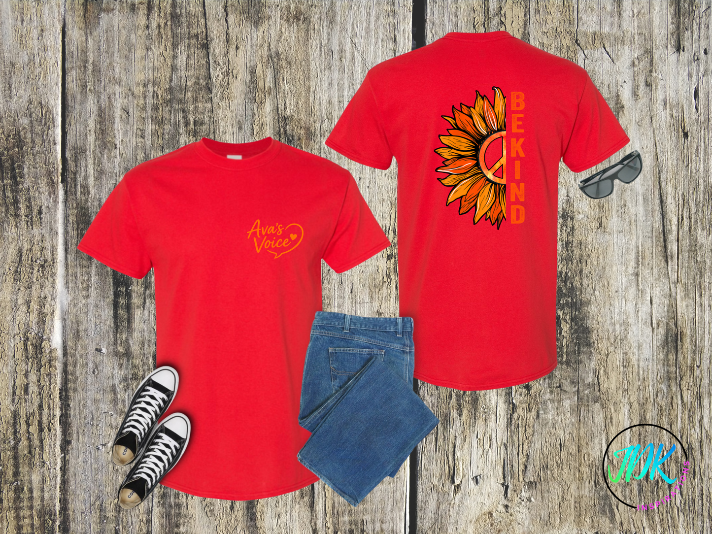 Be Kind Sunflower Tee 🌻🧡