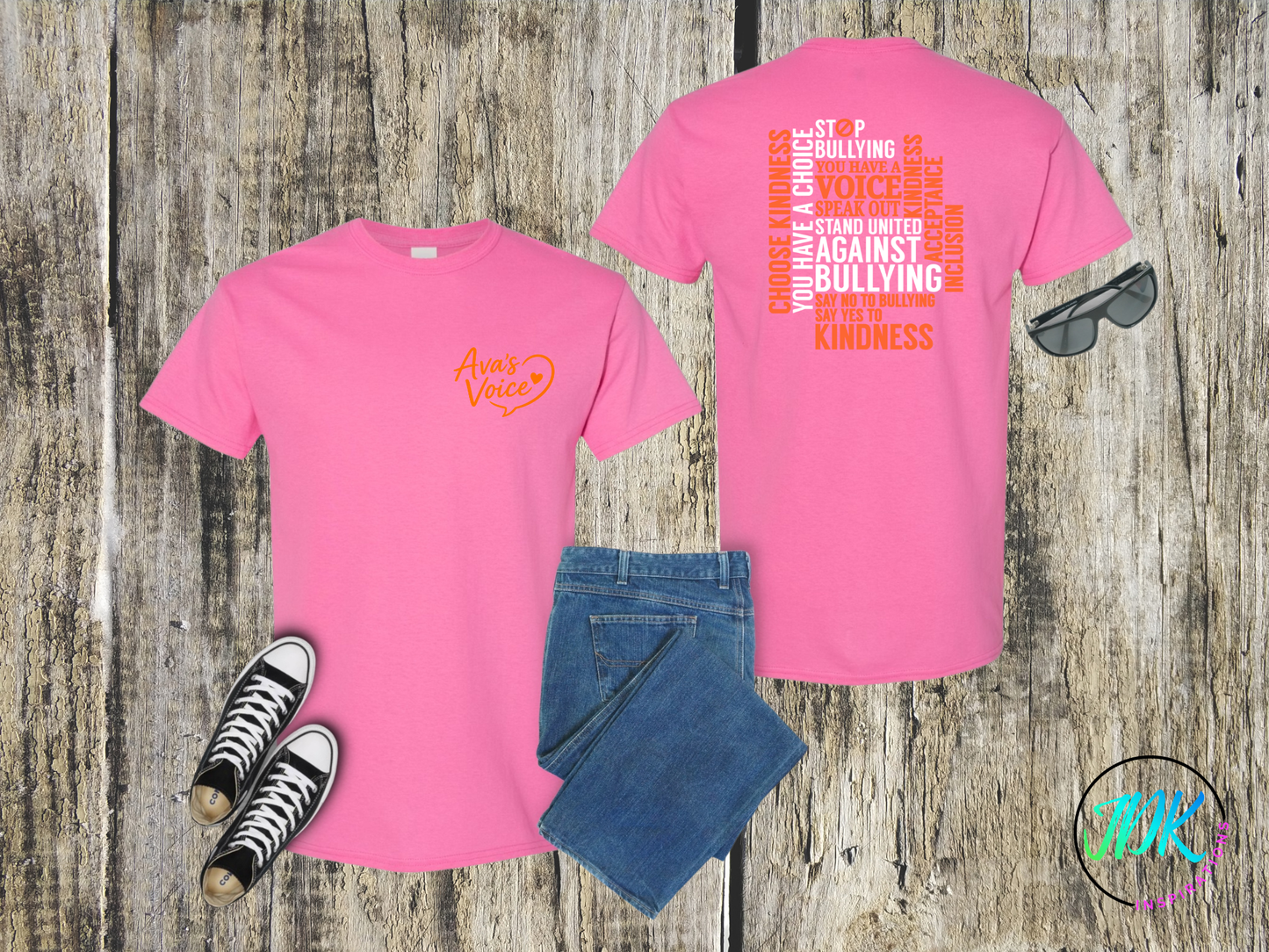 Stand Against Bullying Statement Tee 🖤🧡
