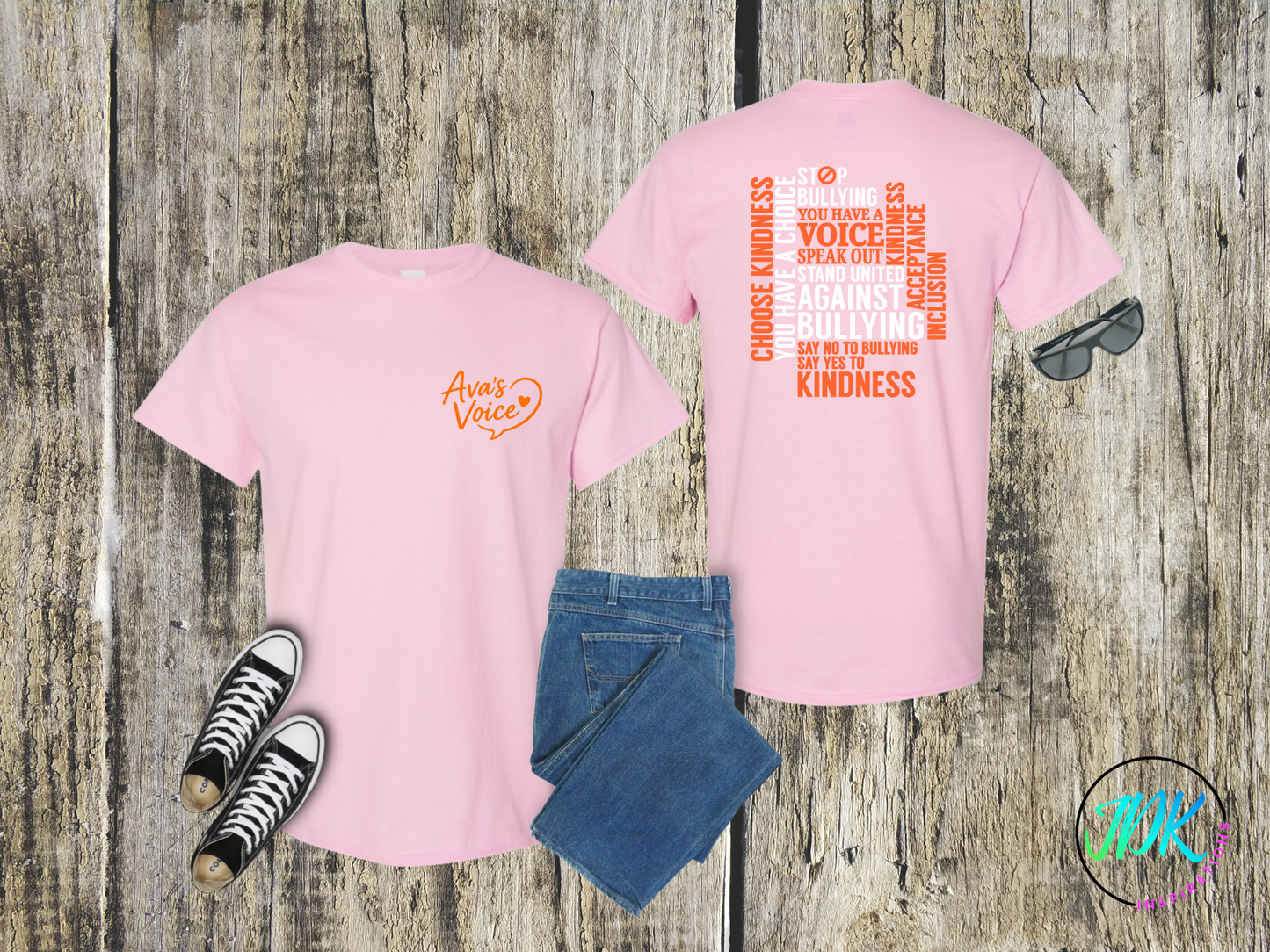 Stand Against Bullying Statement Tee 🖤🧡