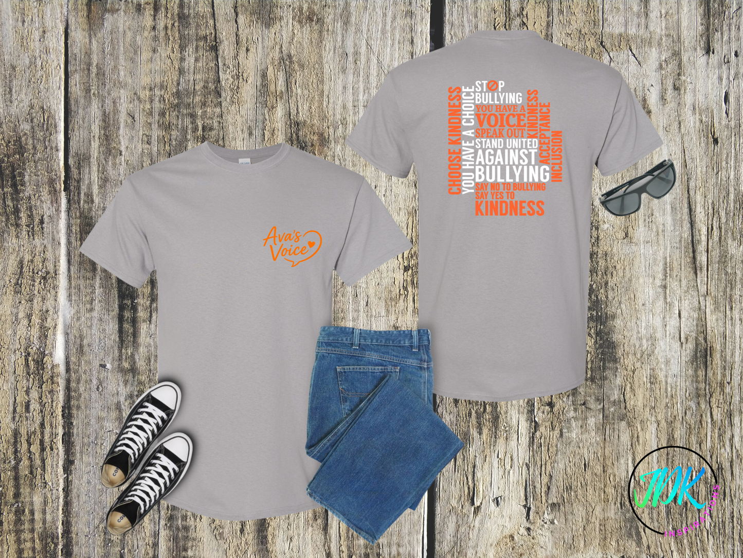Stand Against Bullying Statement Tee 🖤🧡