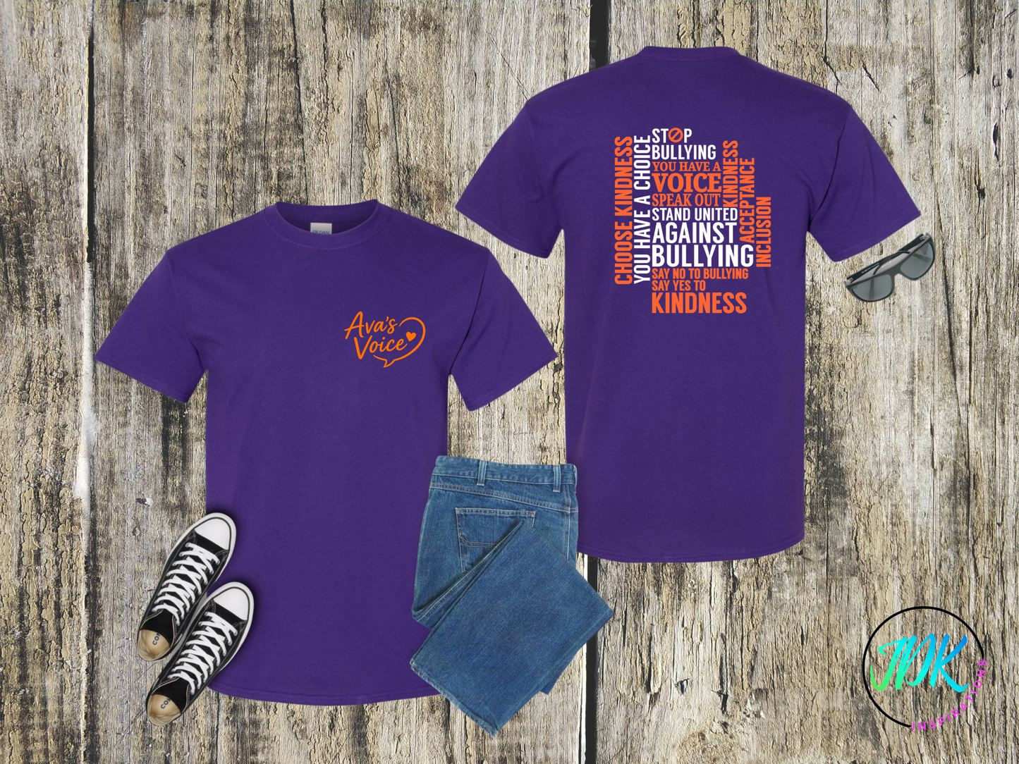 Stand Against Bullying Statement Tee 🖤🧡